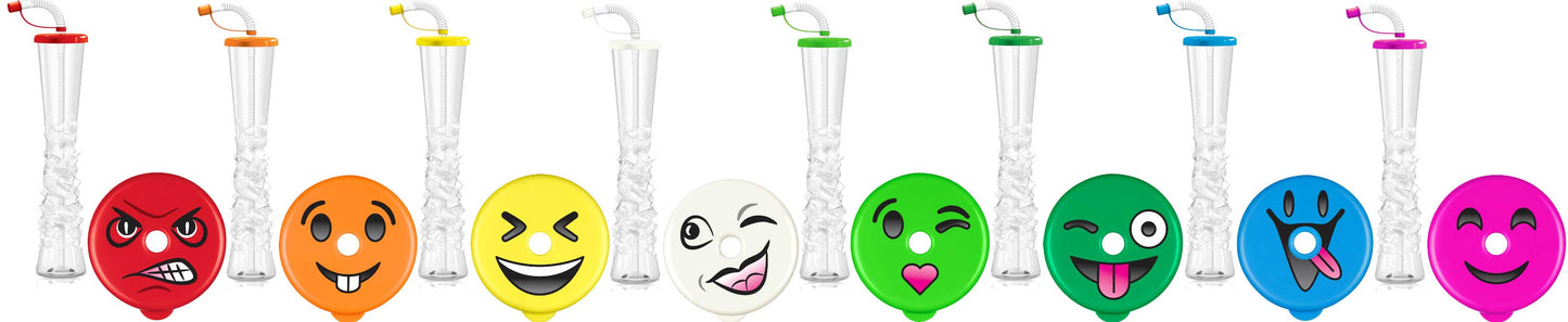 Emoji Lid Yard Cups -17 oz./500 ml (54 cups per box)