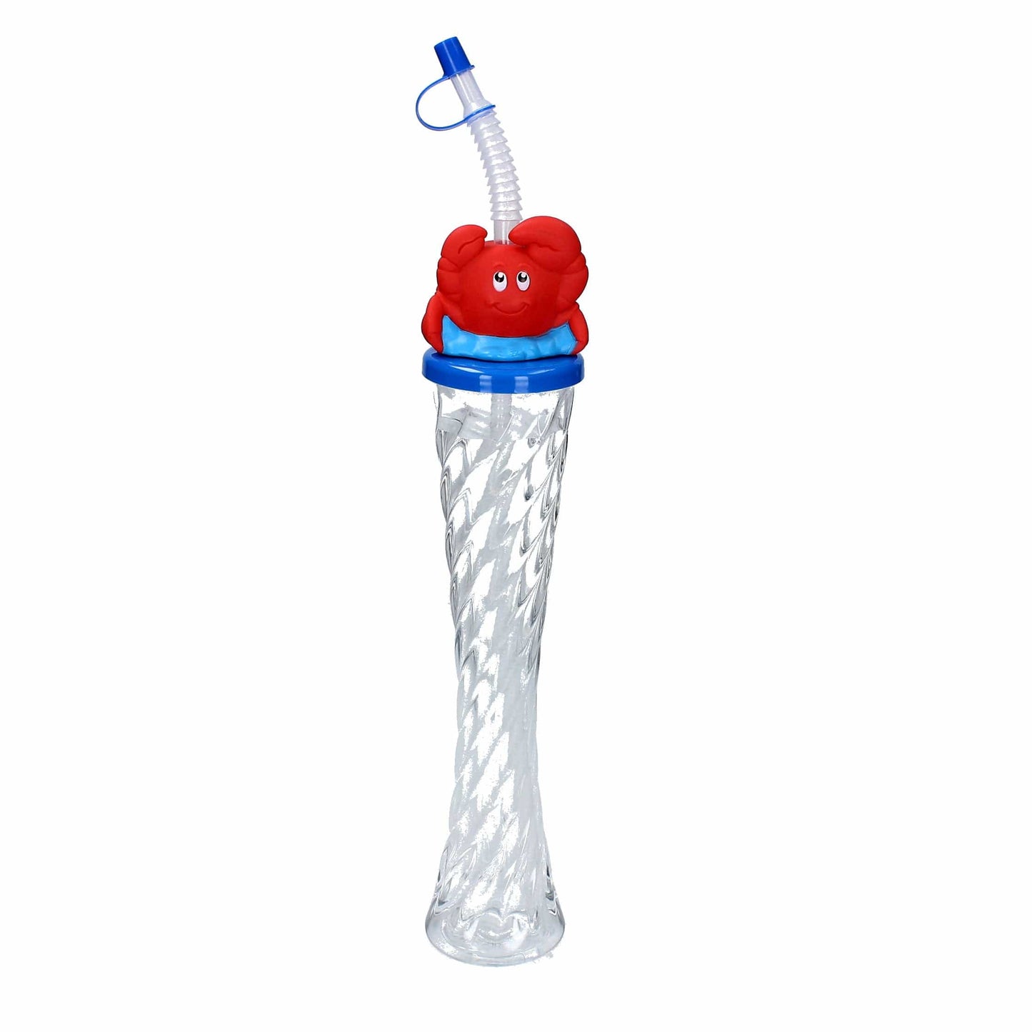 Sweet World USA Yard Cups Animals Twisty Cups (54 Cups) - for Cold or Frozen Drinks, Kids Parties - 12 oz. (350 ml) cups with lids and straws