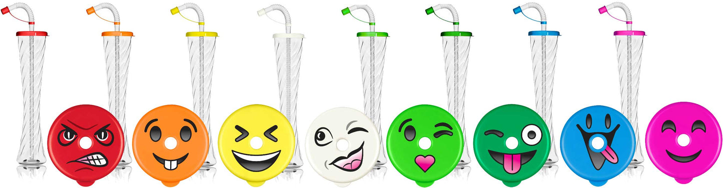 Emoji Lid Yard Cups -12 oz./350 ml (54 cups per box)