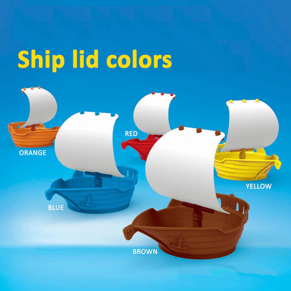 Sweet World USA Yard Cups (54 Cups) Gasparilla Pirate Ship Cups - 17oz/500ml - for Cold or Frozen Drinks, Kids Parties - First it's a Cup, then it's a Toy cups with lids and straws