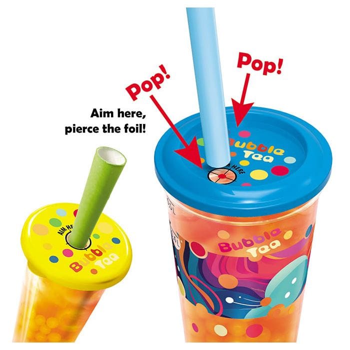 Sweet World USA Yard Cups Bubble Tea Yard Cups (54 Cups with Straws) -17oz. (500ml) cups with lids and straws