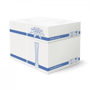 Palm tree cup 350 ml/ 12oz. - blue