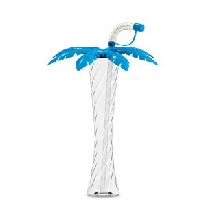 Palm tree cup 350 ml/ 12oz. - blue