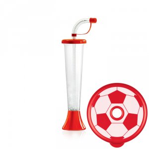 Ball flat cup 9 oz./250 ml-red