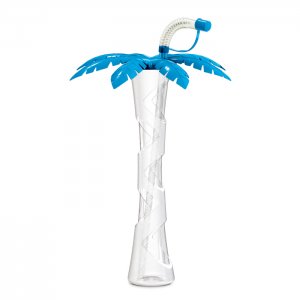 Palm tree cup 14 oz./400 ml - blue