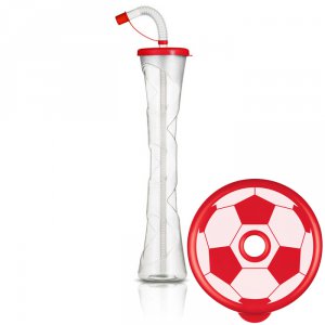 Flat ball cup 14 oz./400 ml-red